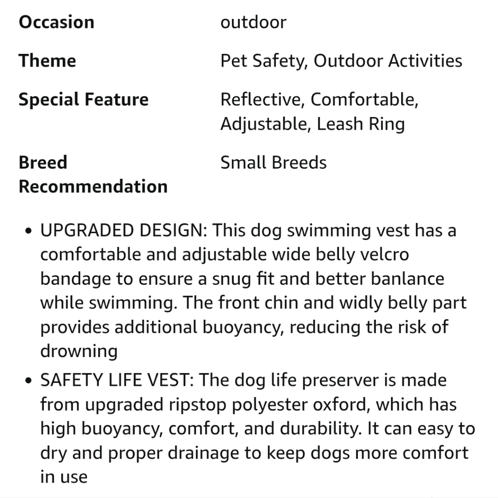 cyeollo Dog Life Jacket - Picture 14 of 16
